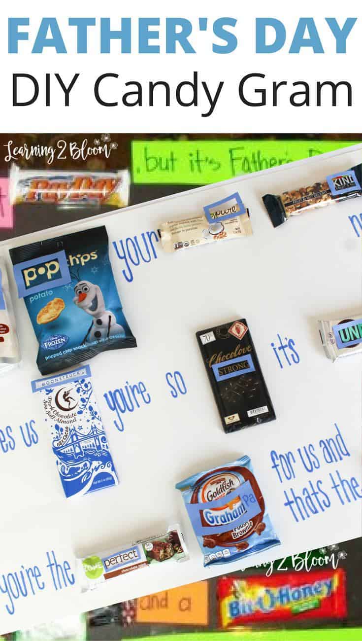 Father's day DIY Candy Gram 2 layered posters Pin