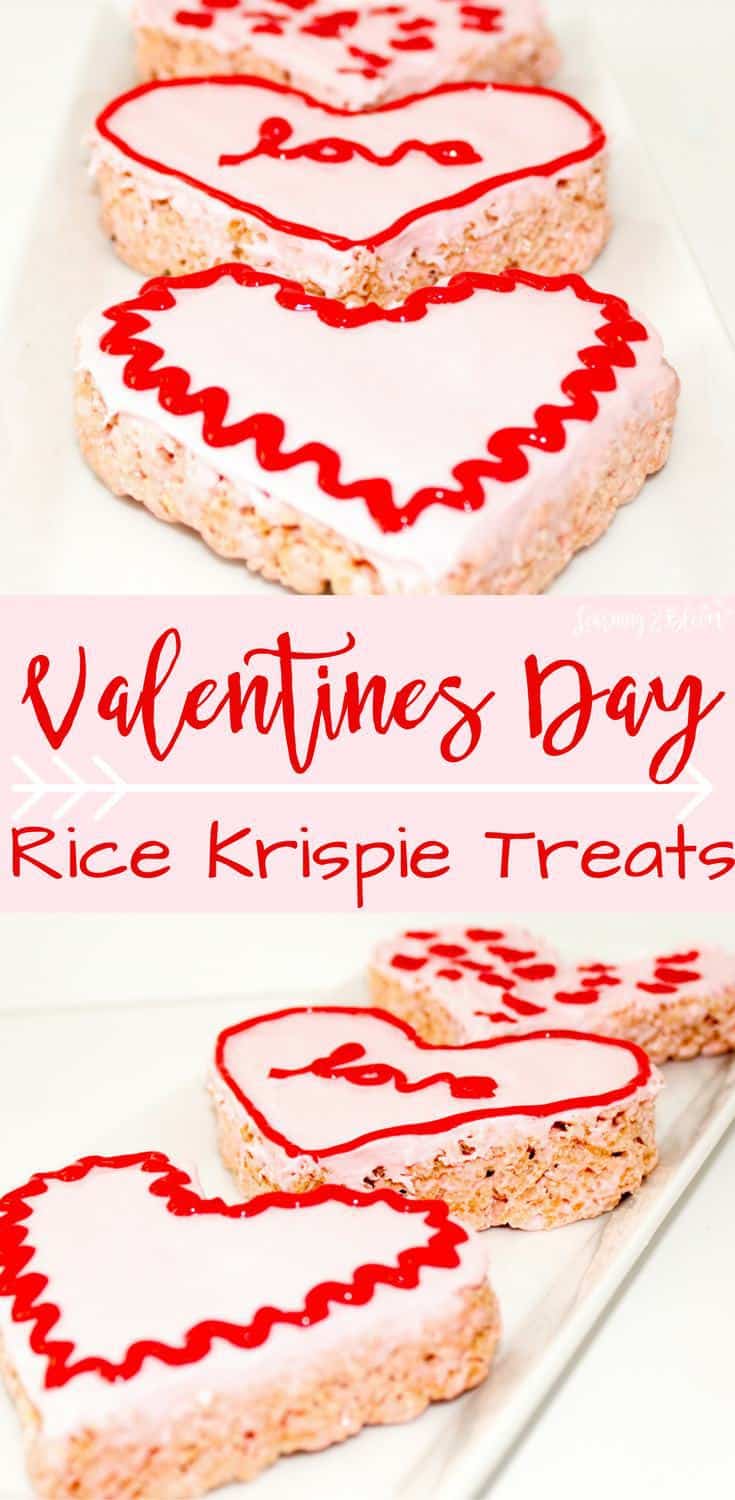 Valentine's Day Rice Krispie Treats Learning2Bloom